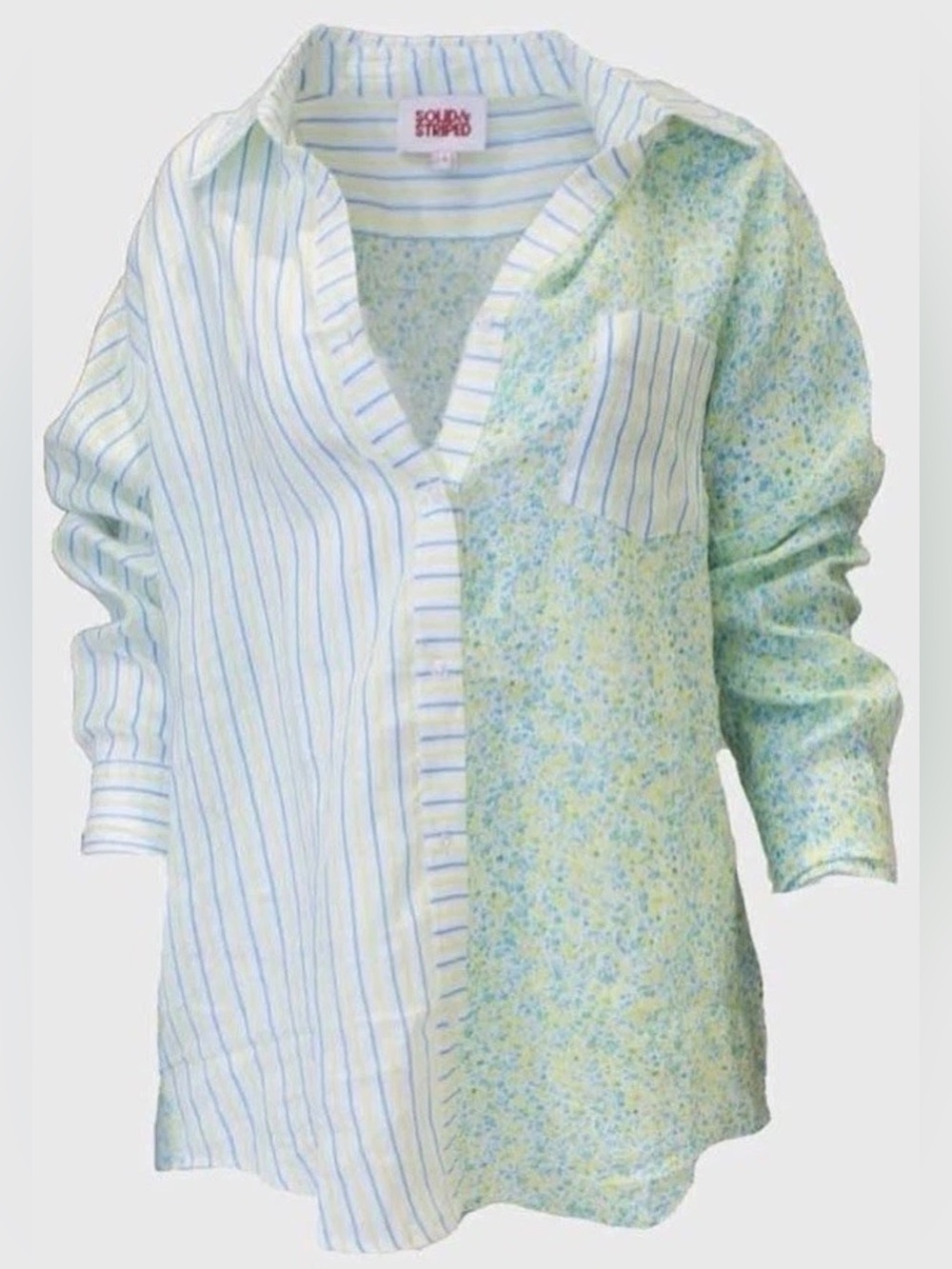 SOLID & STRIPED button down Lime Green